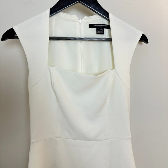 FRENCH CONNECTION Ruth Whisper A-Line Dress in Summer White Size US 2 - Picture 5 of 13
